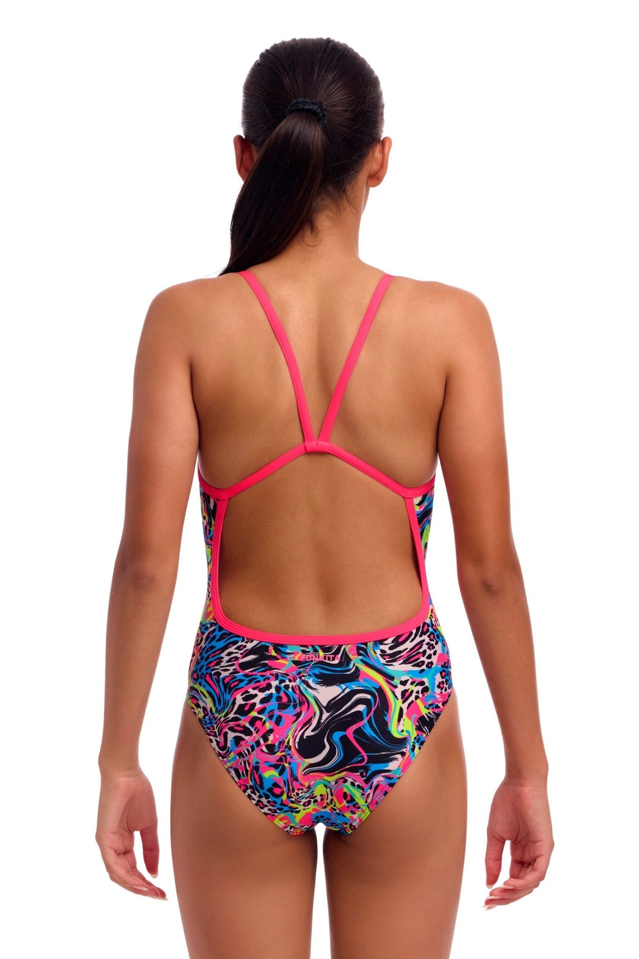 FUNKITA GIRLS LOLLY LEOPARD SINGLE STRAP ONE PIECE - Multicolour