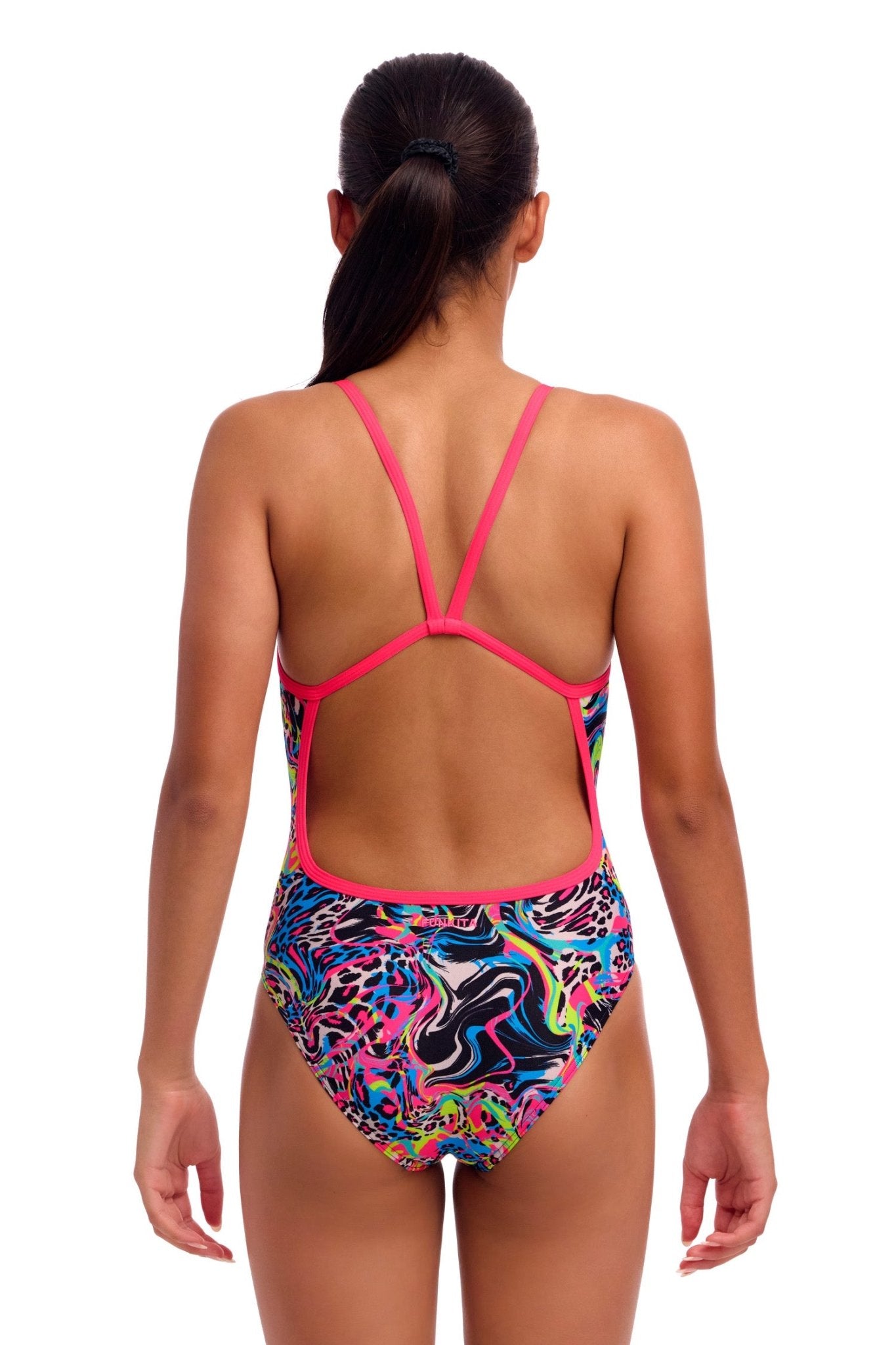 FUNKITA GIRLS LOLLY LEOPARD SINGLE STRAP ONE PIECE - Multicolour