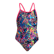 FUNKITA GIRLS LOLLY LEOPARD SINGLE STRAP ONE PIECE - Multicolour
