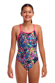 FUNKITA GIRLS LOLLY LEOPARD SINGLE STRAP ONE PIECE - Multicolour