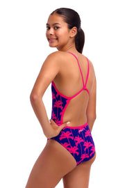 FUNKITA GIRLS PINKY PALMS SINGLE STRAP ONE PIECE - Pink
