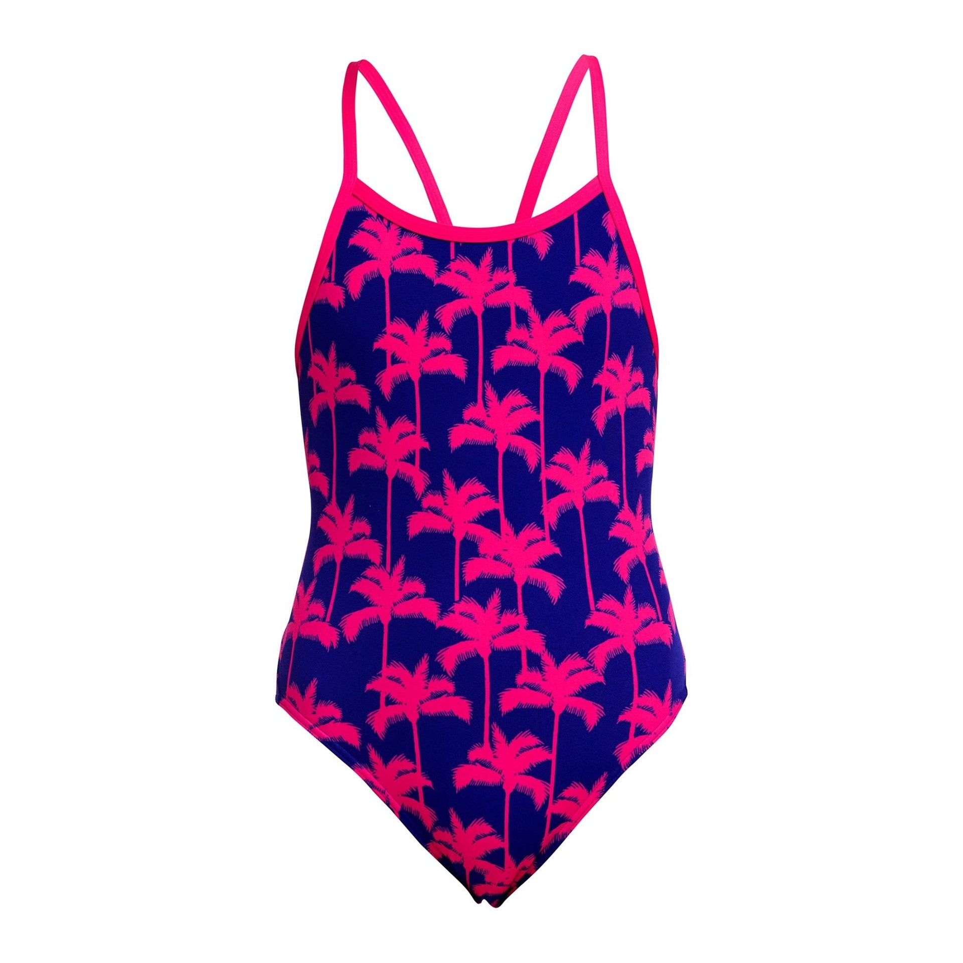 FUNKITA GIRLS PINKY PALMS SINGLE STRAP ONE PIECE - Pink