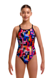 FUNKITA GIRLS PUTTY RULES DIAMOND BACK ONE PIECE - Multicolour