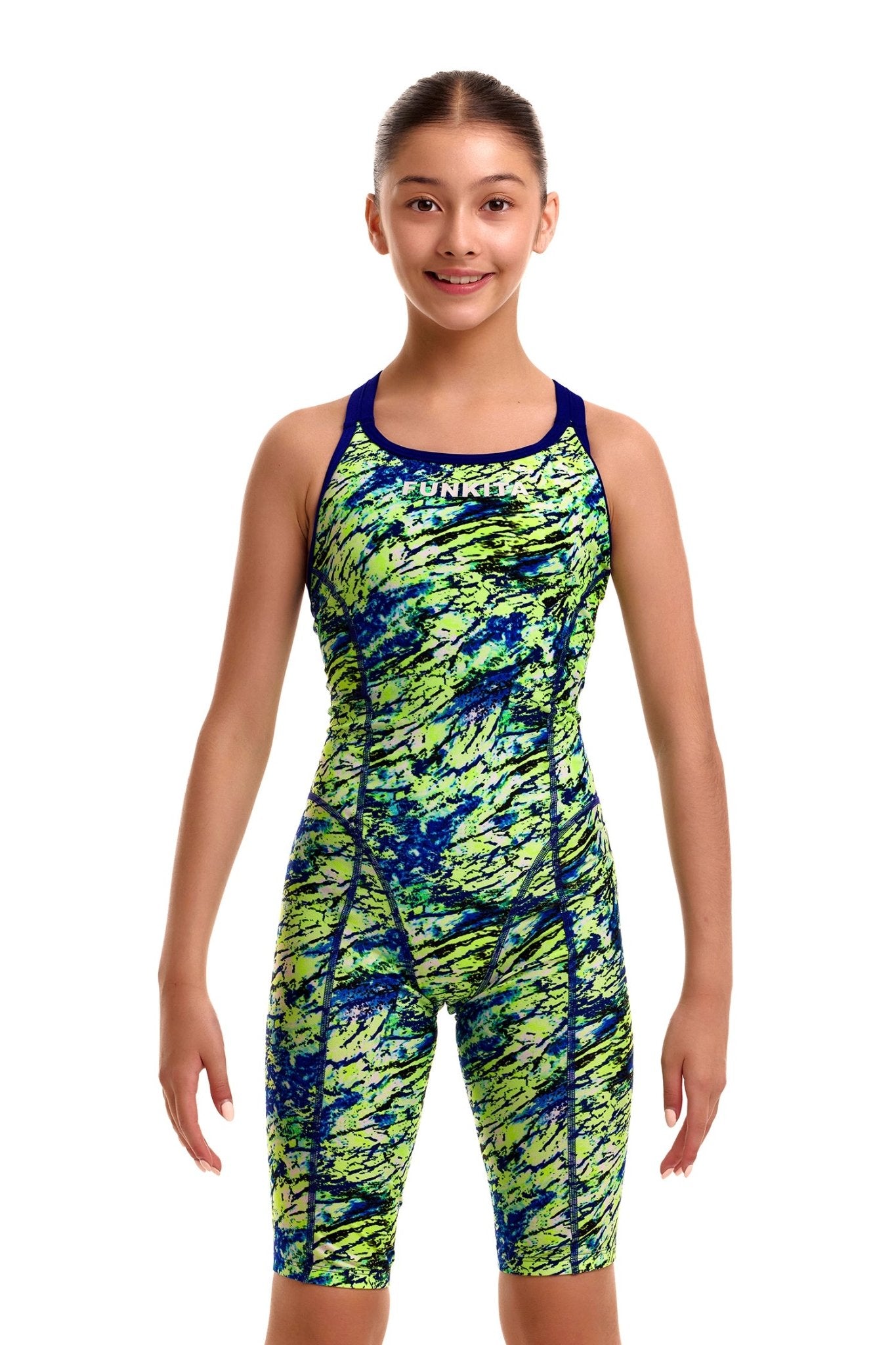 FUNKITA GIRLS SCALED BACK FAST TRAINING ONE PIECE - Green