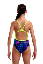FUNKITA GIRLS SKYLINE DRIVE SINGLE STRAP ONE PIECE - Multicolour