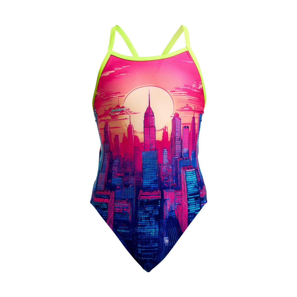 FUNKITA GIRLS SKYLINE DRIVE SINGLE STRAP ONE PIECE - Multicolour