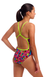 FUNKITA GIRLS SWAN CITY SINGLE STRAP ONE PIECE