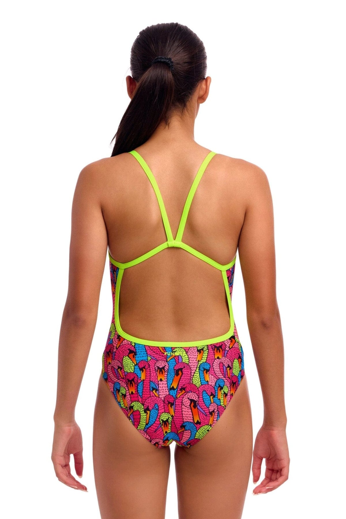 FUNKITA GIRLS SWAN CITY SINGLE STRAP ONE PIECE