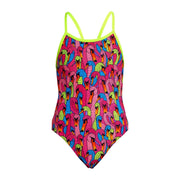 FUNKITA GIRLS SWAN CITY SINGLE STRAP ONE PIECE