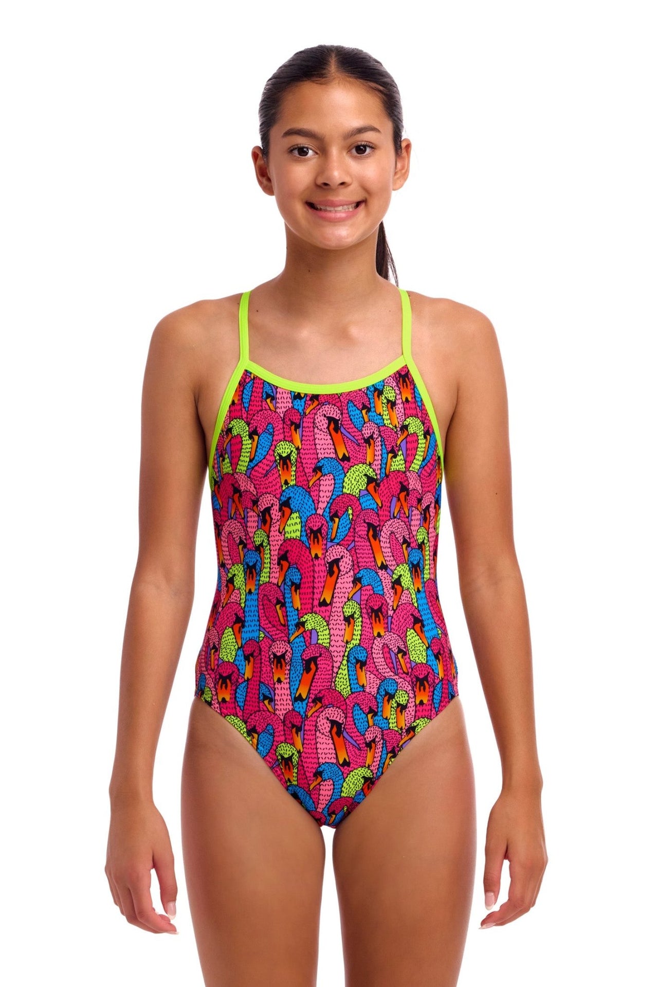 FUNKITA GIRLS SWAN CITY SINGLE STRAP ONE PIECE - Multicolour