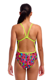 FUNKITA GIRLS SWAN CITY SINGLE STRAP ONE PIECE - Multicolour