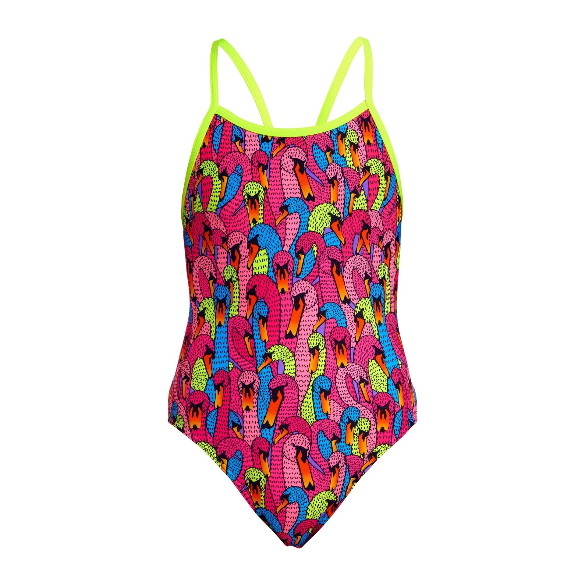 FUNKITA GIRLS SWAN CITY SINGLE STRAP ONE PIECE - Multicolour