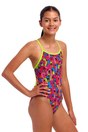 FUNKITA GIRLS SWAN CITY SINGLE STRAP ONE PIECE - Multicolour