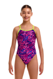 FUNKITA GIRLS SWEET SCALEY SINGLE STRAP ONE PIECE - Pink