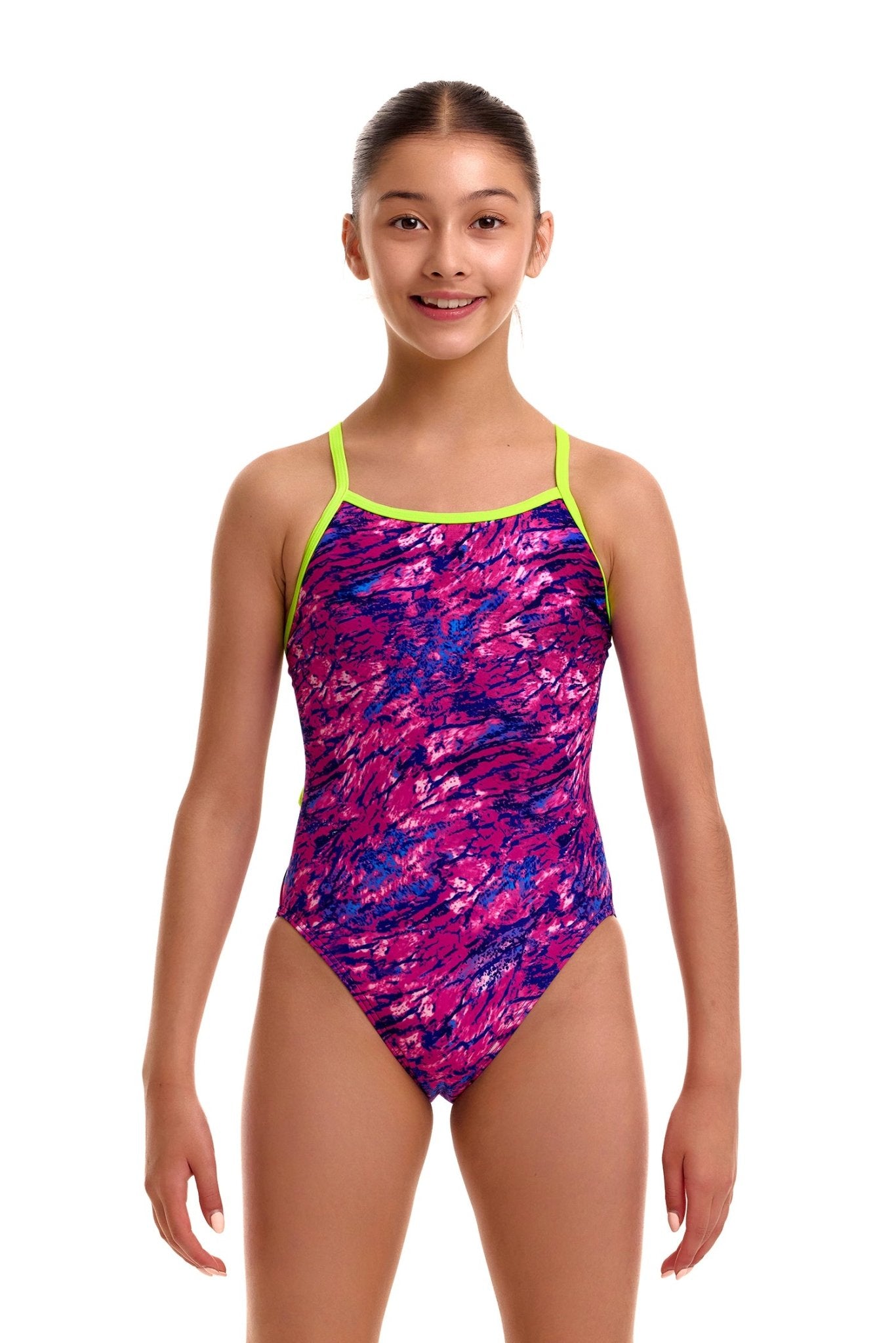FUNKITA GIRLS SWEET SCALEY SINGLE STRAP ONE PIECE - Pink