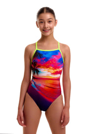 FUNKITA GIRLS TOUCH OF PARADISE TIE ME TIGHT ONE PIECE - Multicolour