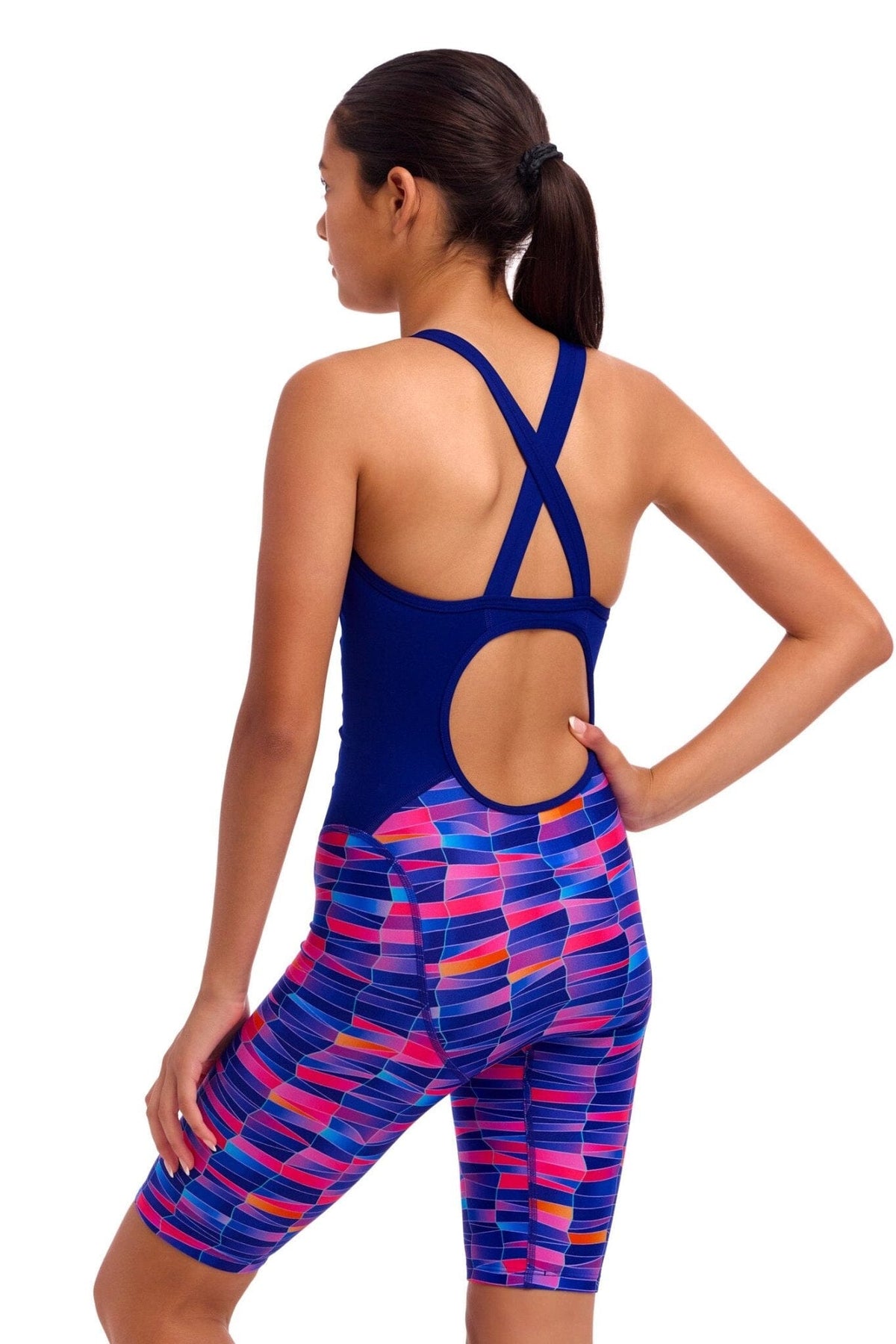 FUNKITA GIRLS WARPED WAVES FAST TRAINING ONE PIECE