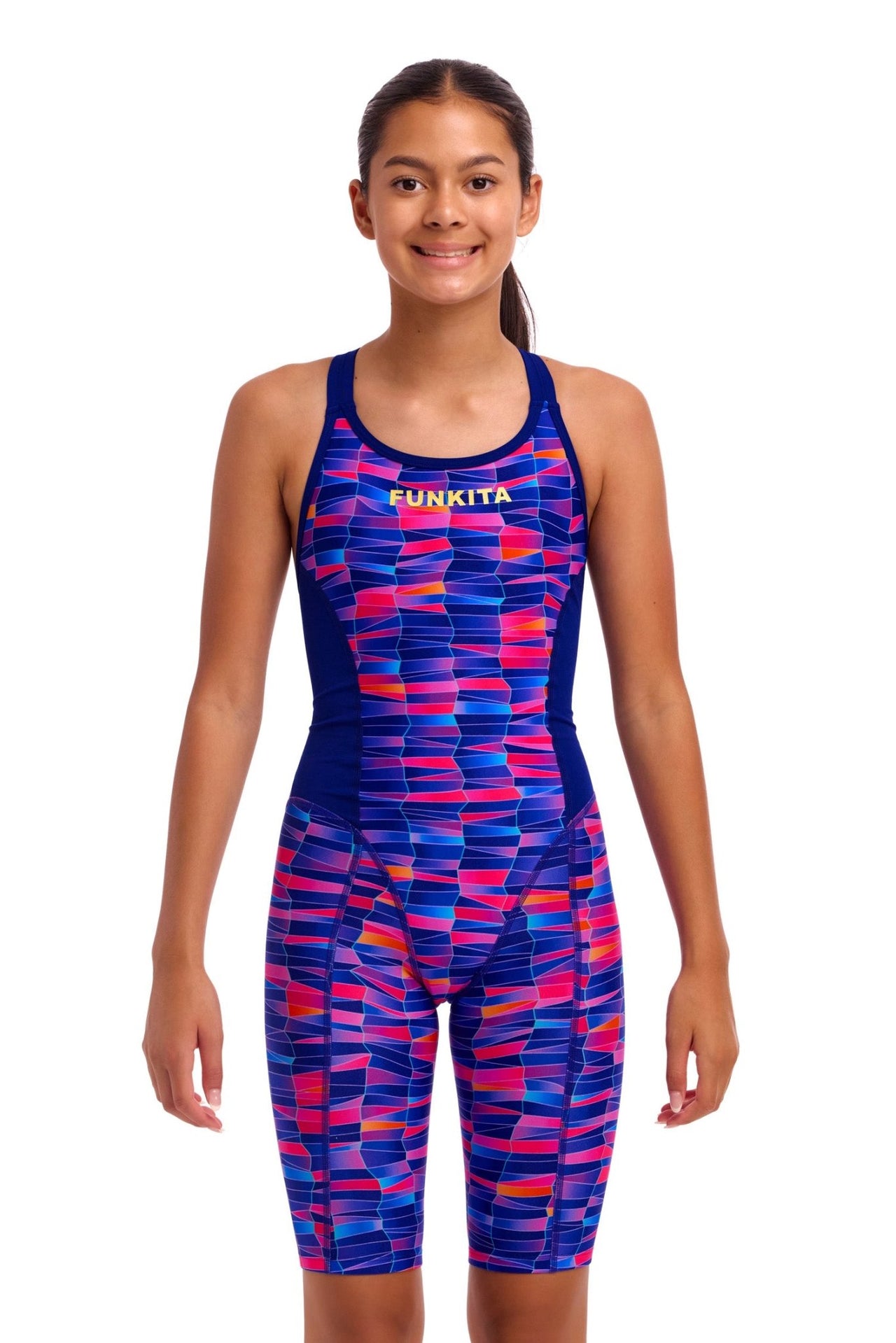 FUNKITA GIRLS WARPED WAVES FAST TRAINING ONE PIECE - Multicolour