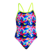 FUNKITA GIRLS WET WAVE SINGLE STRAP ONE PIECE - Multicolour