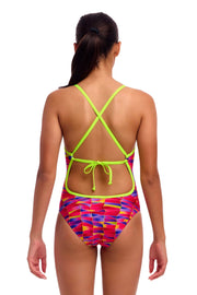 FUNKITA GIRLS WRIGGLE WALLS TIE ME TIGHT ONE PIECE - Multicolour