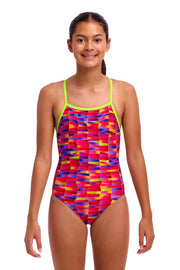 FUNKITA GIRLS WRIGGLE WALLS TIE ME TIGHT ONE PIECE - Multicolour