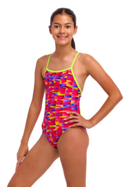 FUNKITA GIRLS WRIGGLE WALLS TIE ME TIGHT ONE PIECE - Multicolour