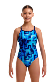 FUNKITA GIRLS YOU BLUED DIAMOND BACK ONE PIECE - Blue