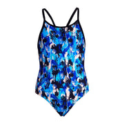 FUNKITA GIRLS YOU MESSER DIAMOND BACK ONE PIECE - Blue