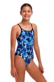 FUNKITA GIRLS YOU MESSER DIAMOND BACK ONE PIECE - Blue