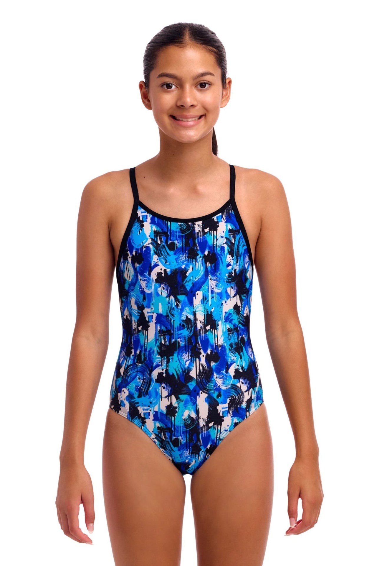 FUNKITA GIRLS YOU MESSER DIAMOND BACK ONE PIECE - Blue