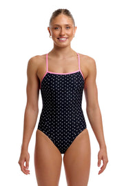 FUNKITA WOMENS BE POSITIVE SWIM SECURE ONE PIECE - Black