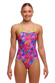 FUNKITA WOMENS BLOW IN SINGLE STRAP ONE PIECE - Multicolour