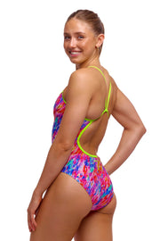 FUNKITA WOMENS BLOW IN SINGLE STRAP ONE PIECE - Multicolour