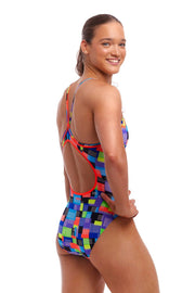 FUNKITA WOMENS CHIP SET DIAMOND BACK ONE PIECE