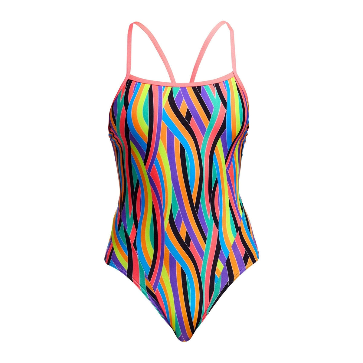 FUNKITA WOMENS CURL CURL SINGLE STRAP ONE PIECE