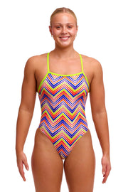 FUNKITA WOMENS DOWN UP TIE ME TIGHT ONE PIECE - Multicolour