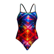 FUNKITA WOMENS FIREFLY SPARKLE SINGLE STRAP ONE PIECE - Multicolour