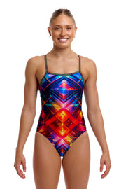 FUNKITA WOMENS FIREFLY SPARKLE SINGLE STRAP ONE PIECE - Multicolour