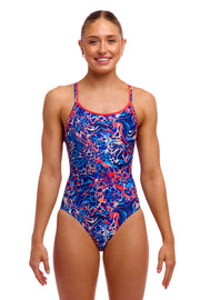 FUNKITA WOMENS MAD CAT SWIM SECURE ONE PIECE - Multicolour