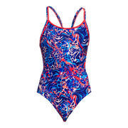 FUNKITA WOMENS MAD CAT SWIM SECURE ONE PIECE - Multicolour
