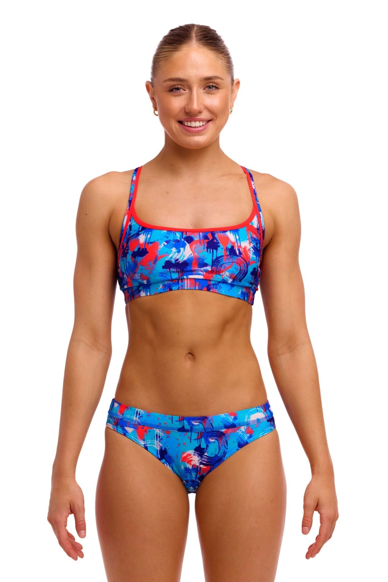 FUNKITA WOMENS MESSY MESSY MESSY SPORTS TOP - Multicolour
