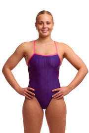 FUNKITA WOMENS PEACH TEA SINGLE STRENGTH ONE PIECE - Purple