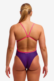 FUNKITA WOMENS PEACH TEA SINGLE STRENGTH ONE PIECE - Purple