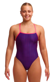 FUNKITA WOMENS PEACH TEA SINGLE STRENGTH ONE PIECE - Purple