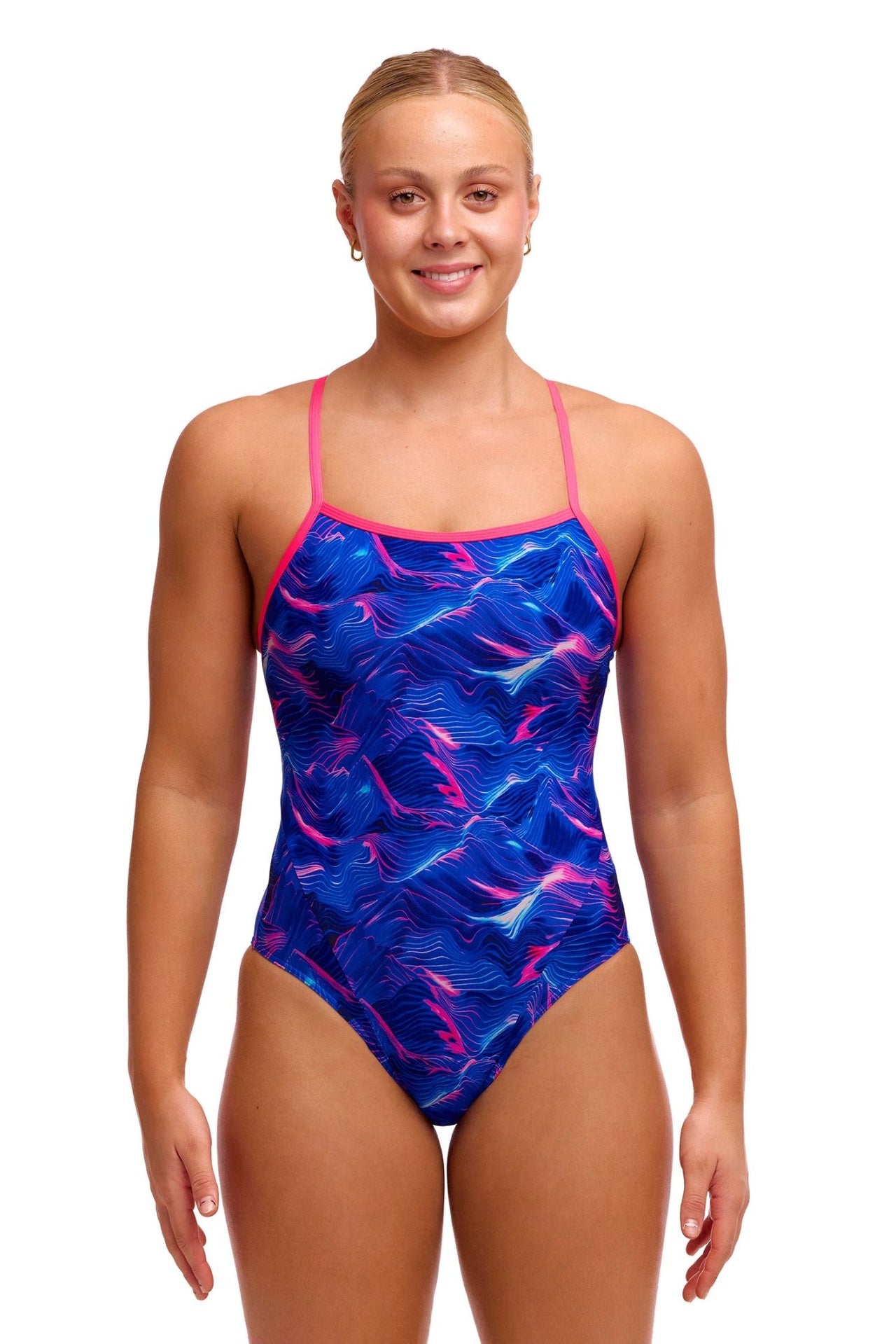 FUNKITA WOMENS RISING TIDE SWIM SECURE ONE PIECE - Purple