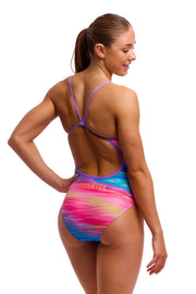 FUNKITA WOMENS TROPIC WASH SINGLE STRAP ONE PIECE
