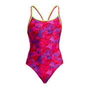 FUNKITA WOMENS TRY PINK DIAMOND SECURE ONE PIECE - Pink