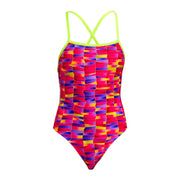 FUNKITA WOMENS WRIGGLE WALLS TIE ME TIGHT ONE PIECE - Multicolour