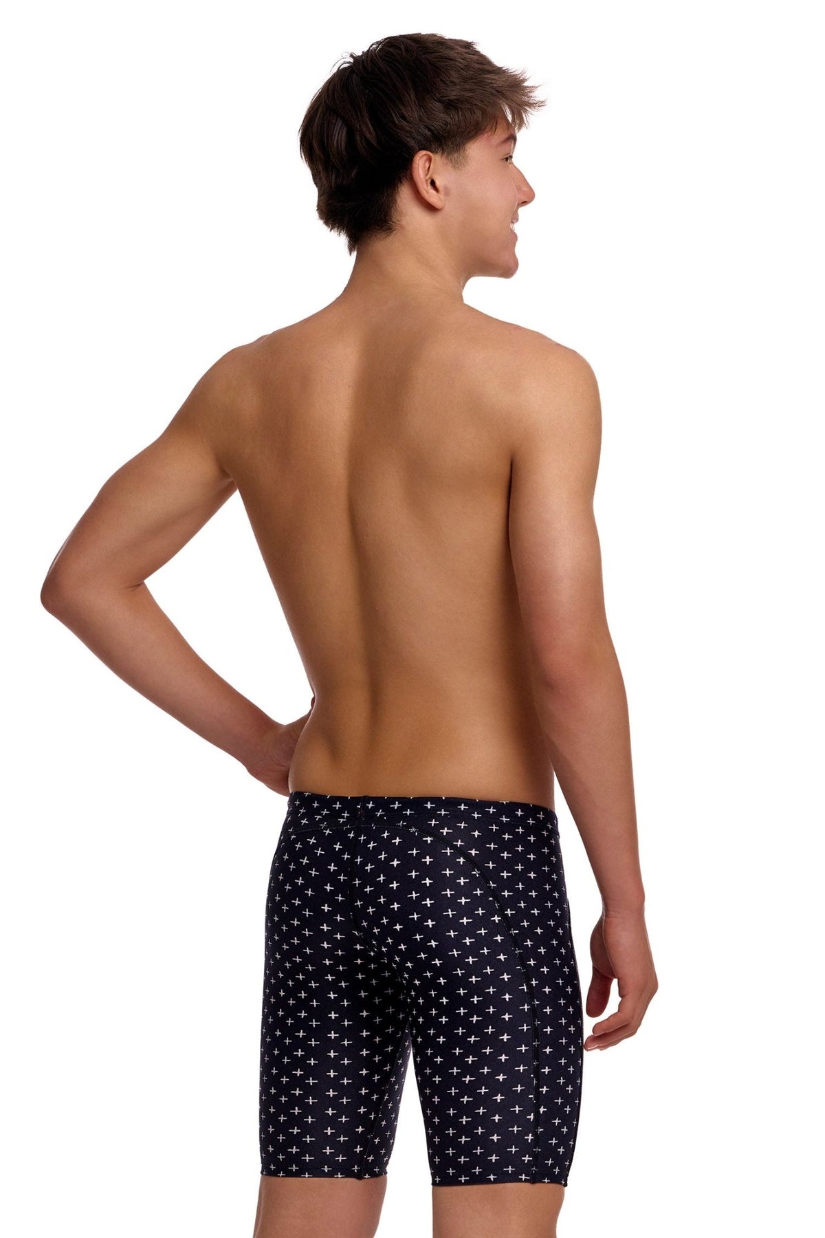FUNKY TRUNKS BOYS BE POSITIVE TRAINING JAMMER - Black