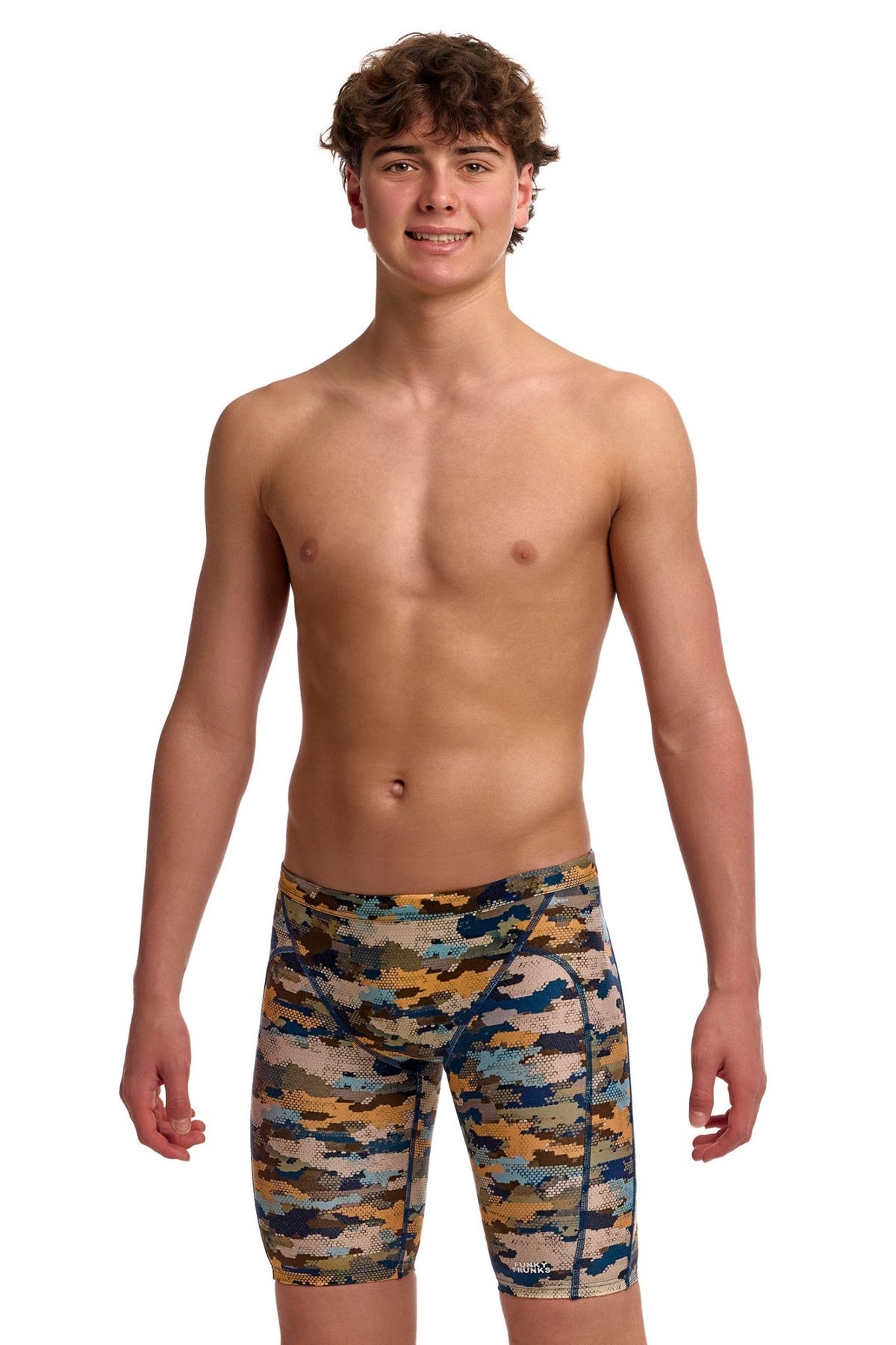 FUNKY TRUNKS BOYS BILKO BABY TRAINING JAMMER - Brown